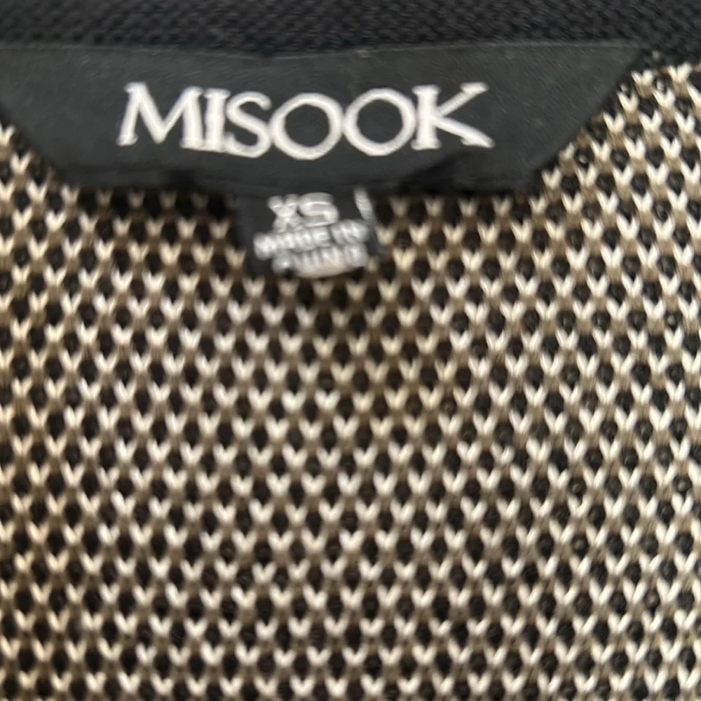 MISOOK FIT BLAZER WOMEN SIZE XS BLACK GRAY MESH SLEEVE - Picture 11 of 12